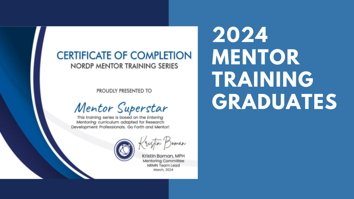 Hats Off to the 2024 NORDP Mentor Training Workshop Graduates!